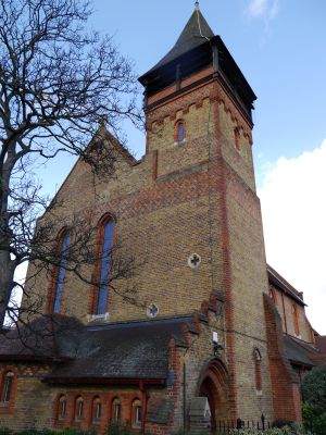 Photo of St Mark’s, Battersea Rise, from Wikimedia